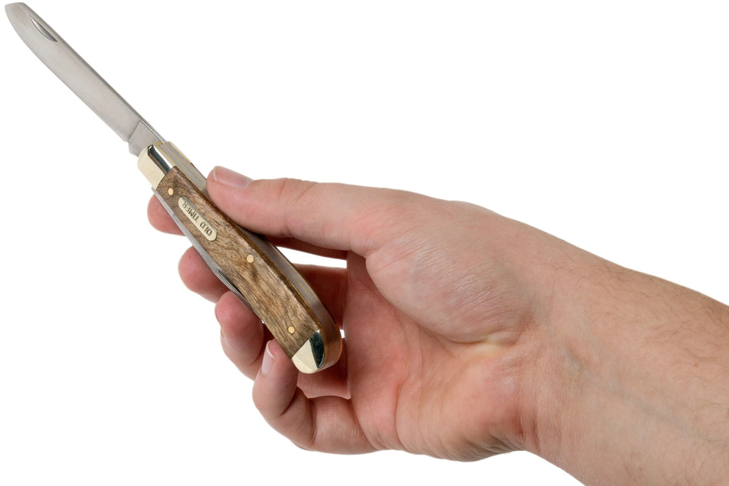 Old Timer Gunstock Trapper 94OTWDesert Ironwood, Couteau De Poche Slipjoint 5 Old Timer Gunstock Trapper 94OTWDesert Ironwood, Couteau De Poche Slipjoint - Image 5