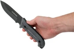 Schrade Frontier 5" Fixed Blade SCHF51M Micarta, 1095 Carbon Steel, Couteau à Lame Fixe Avec Pierre à Aiguiser Et Pierre à Feu -Folding Knives Soldes SCHF51M 06 schrade