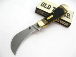 Couteau Serpette Schrade Old Timer Hawkbill Pruner Acier Carbone/Inox Manche Delrin SCH216OT - Free Shipping