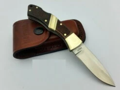 SCH28OT Couteau Schrade Old Timer Mountain Beaver Jr Acier 9Cr17MoV Etui CUir - Livraison Gratuite