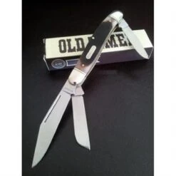 Couteau Schrade Lumberjack Stockman 3 Lames 9Cr18MoV 58-59 HRC Manche Os SCH858OTB - Free Shipping