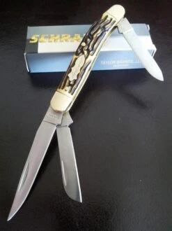 Couteau Schrade Uncle Henry Signature Premium Stockman 3 Lames Manche Delrin SCH897UH - Free Shipping