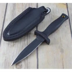 Dague Couteau Schrade Small Boot Acier 7Cr17 Manche Abs Etui Cuir SCHF19 - Livraison Gratuite