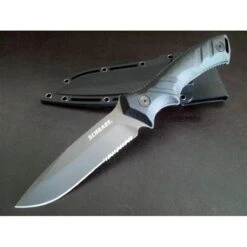 Couteau De Survie Schrade Bushcraft Acier 8Cr13MoV Serr Manche FRN Etui Kydex SCHF31S - Free Shipping