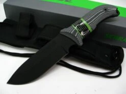 Couteau Schrade Frontier Acier 1095 Manche Micarta Etui Nylon + Allume Feu + Affuteur SCHF36M - Free Shipping