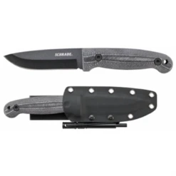 Couteau De Survie Schrade Frontier With Ferro Rod Lame Acier Carbone 1095 Manche Micarta Etui Kydex SCHF56LM - Free SHipping