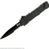 Couteau Automatique SCHRADE Viper OTF 3nd Generation Acier 4034 Black Serrat SCHOTF3BS - Livraison Gratuite